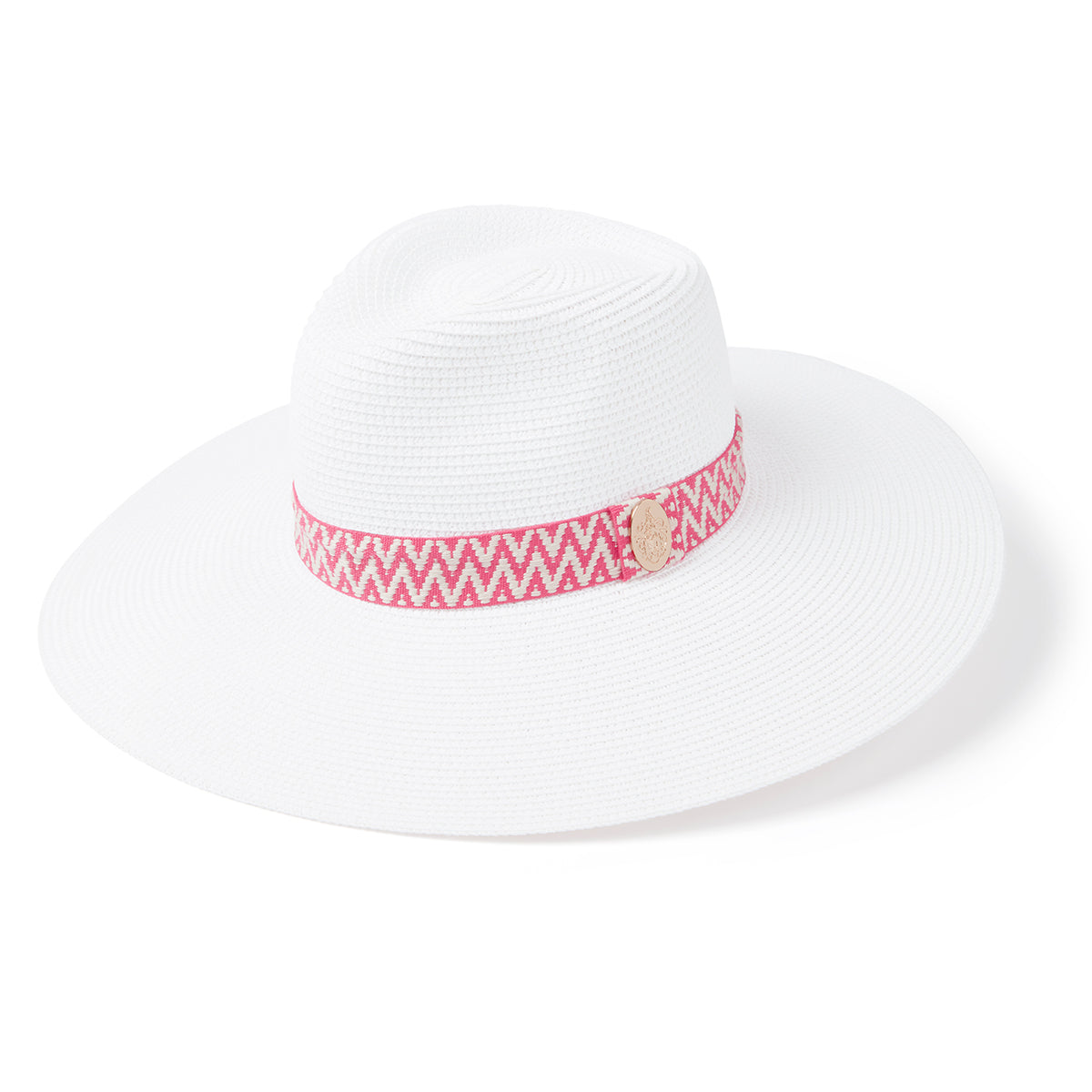 057. Cream Straw Sun Hat with Pink Band Pink Straw Hats for Women for sale | eBay main image 3