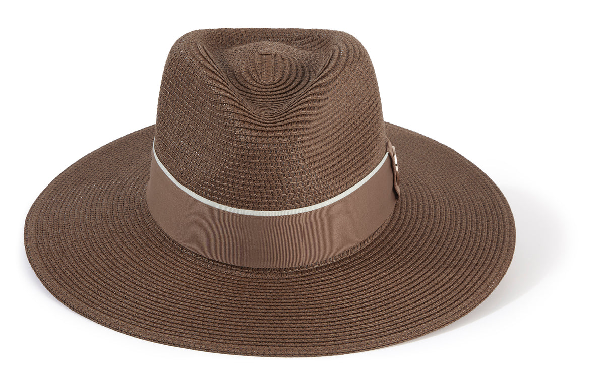 The Hemley Chocolate Women's Summer Straw Sun Hat - Hicks & Brown