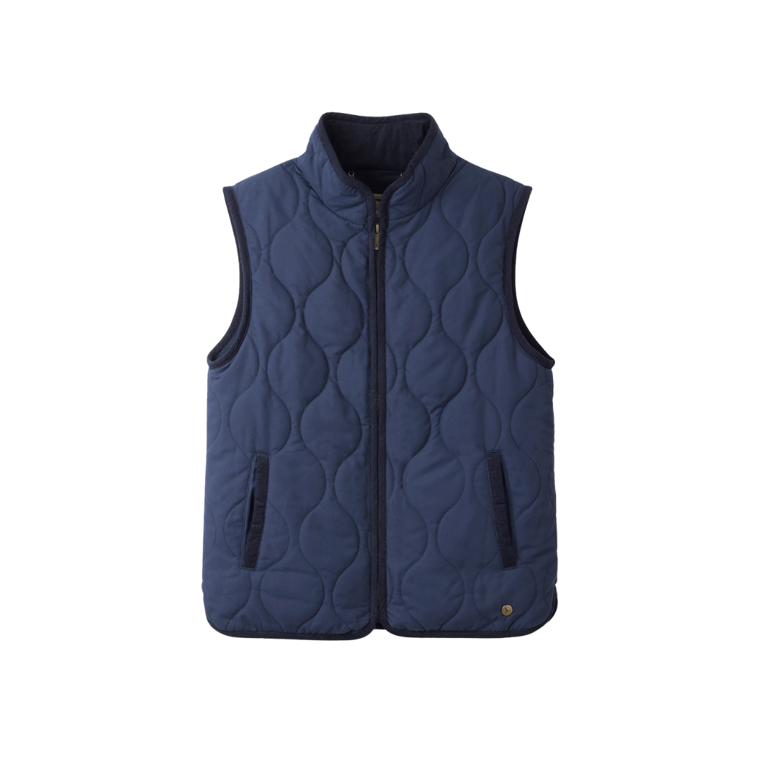 Hicks & Brown Clothing The Timworth Gilet in Navy