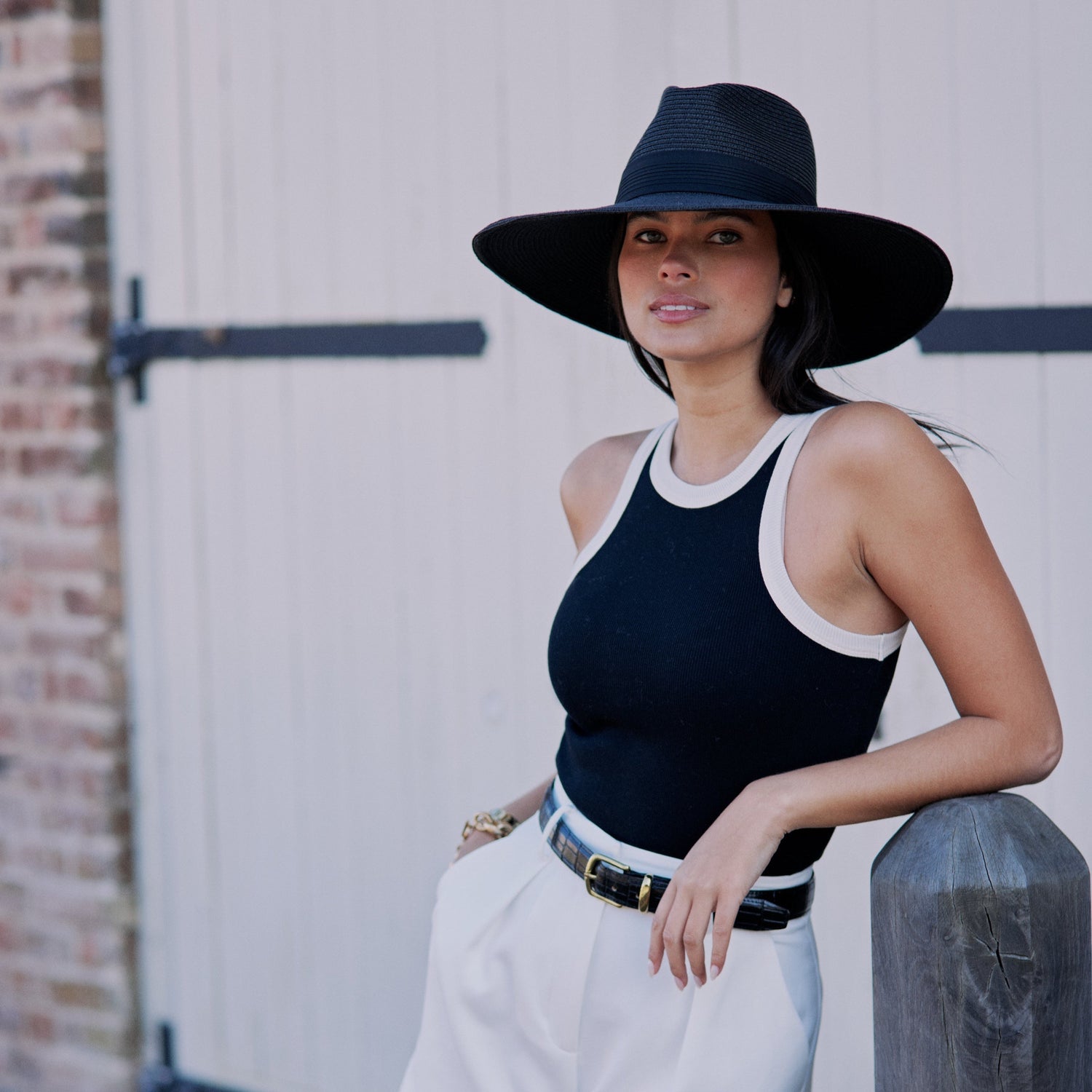 Hicks & Brown The Gazeley Fedora in Black