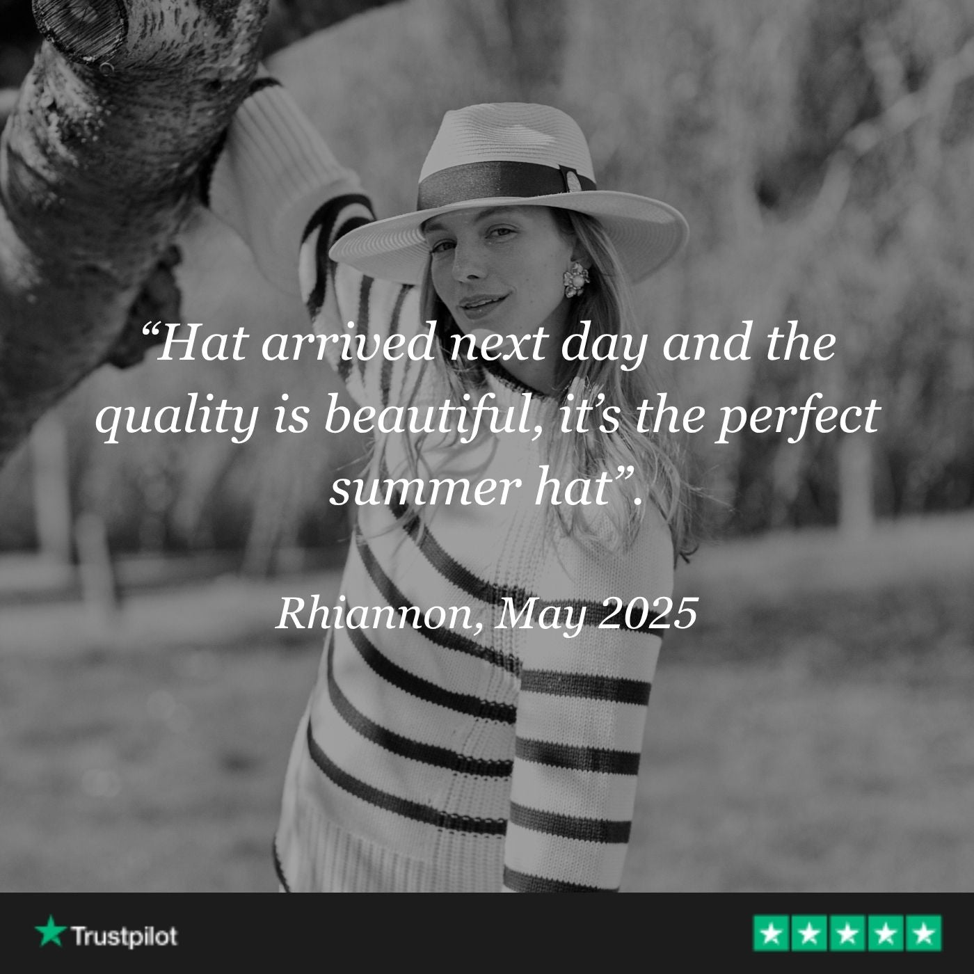 Hicks & Brown The Hemley Fedora in Cream with Navy Ribbon