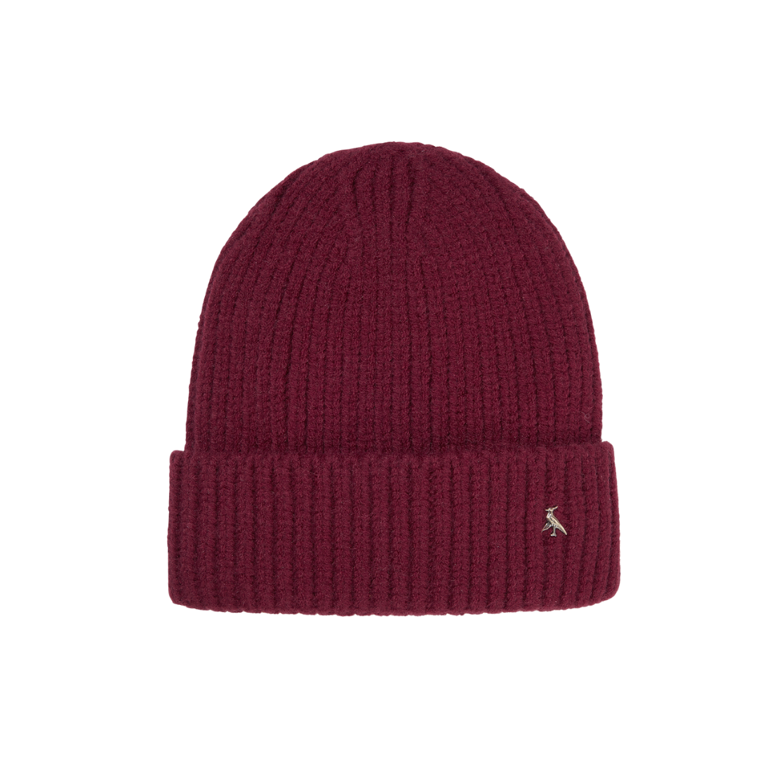 Hicks & Brown The Norton Rib Beanie in Plum