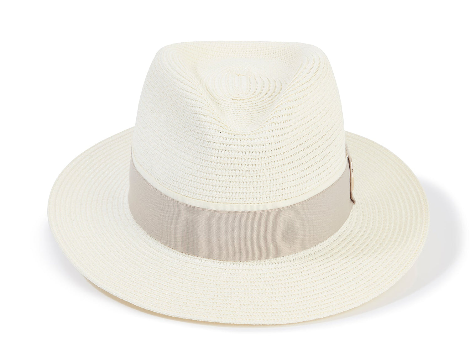 Hicks & Brown The Orford Fedora in Cream (Pebble Ribbon)