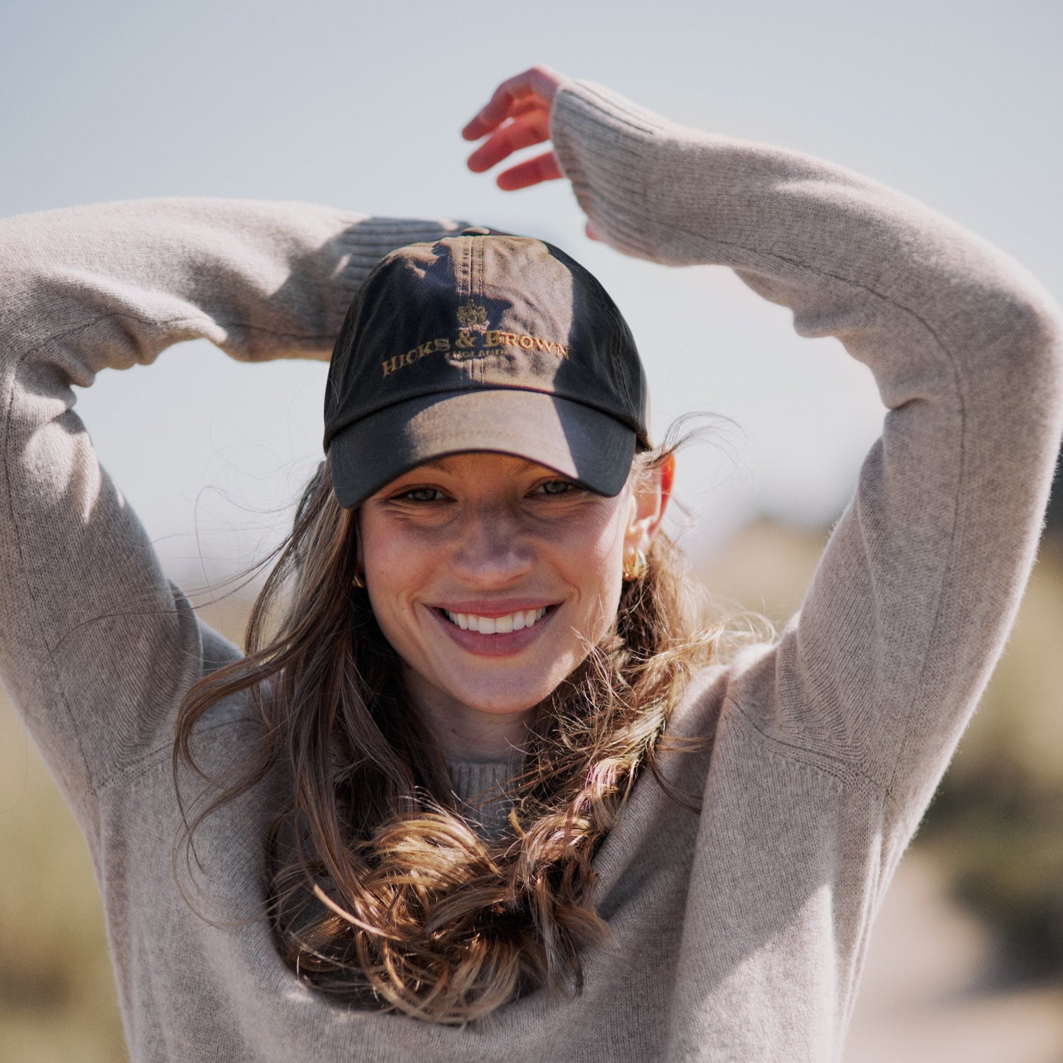 Hicks & Brown The Wax Baseball Cap in Olive Green
