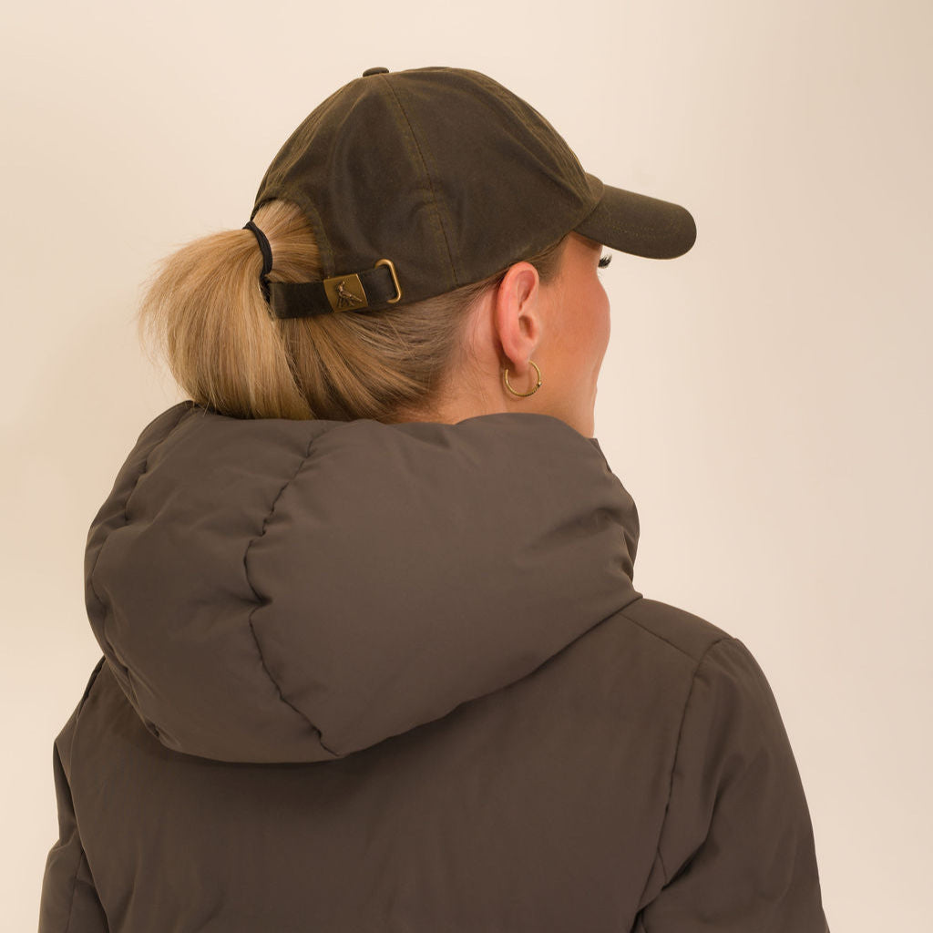 Hicks & Brown The Wax Baseball Cap in Olive Green