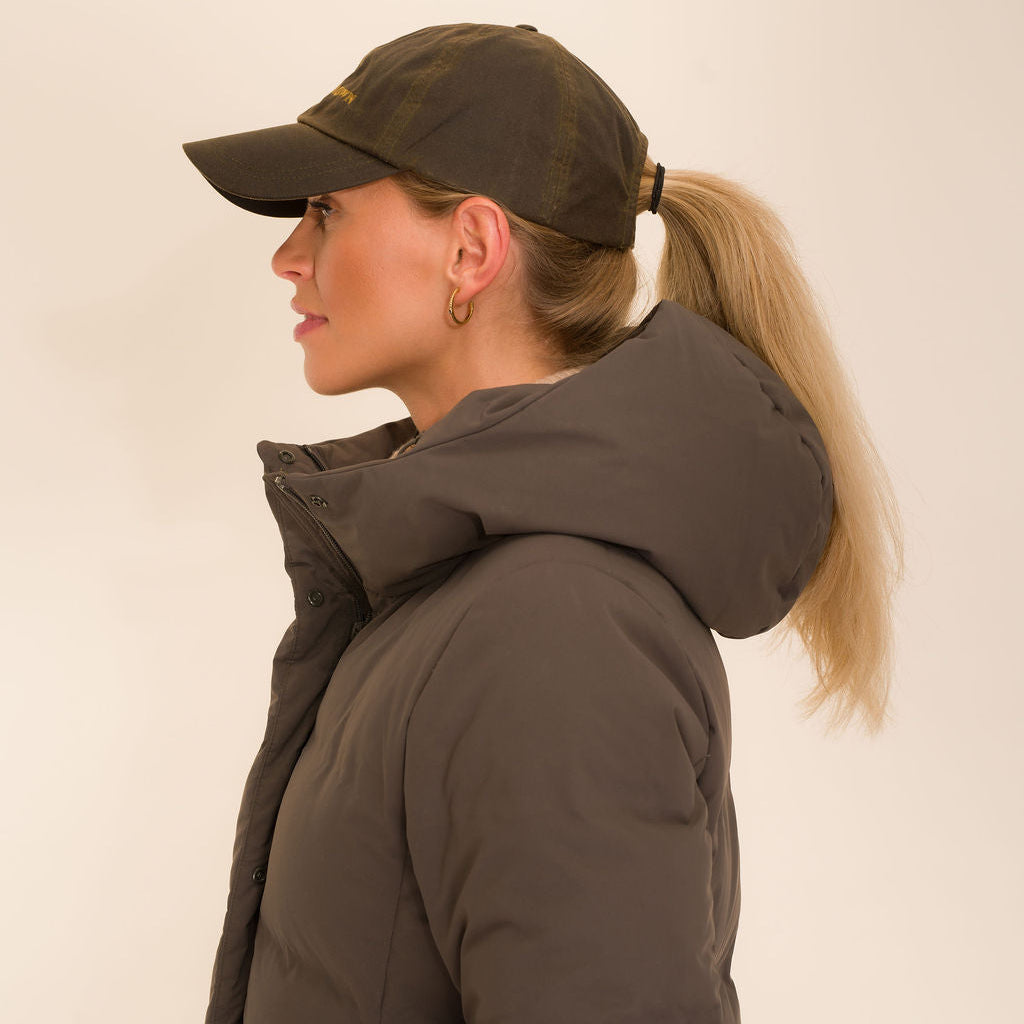 Hicks & Brown The Wax Baseball Cap in Olive Green