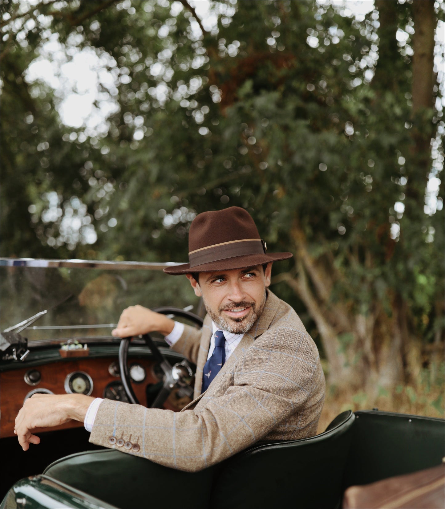Hicks & Brown The Wingfield Trilby in Dark Brown
