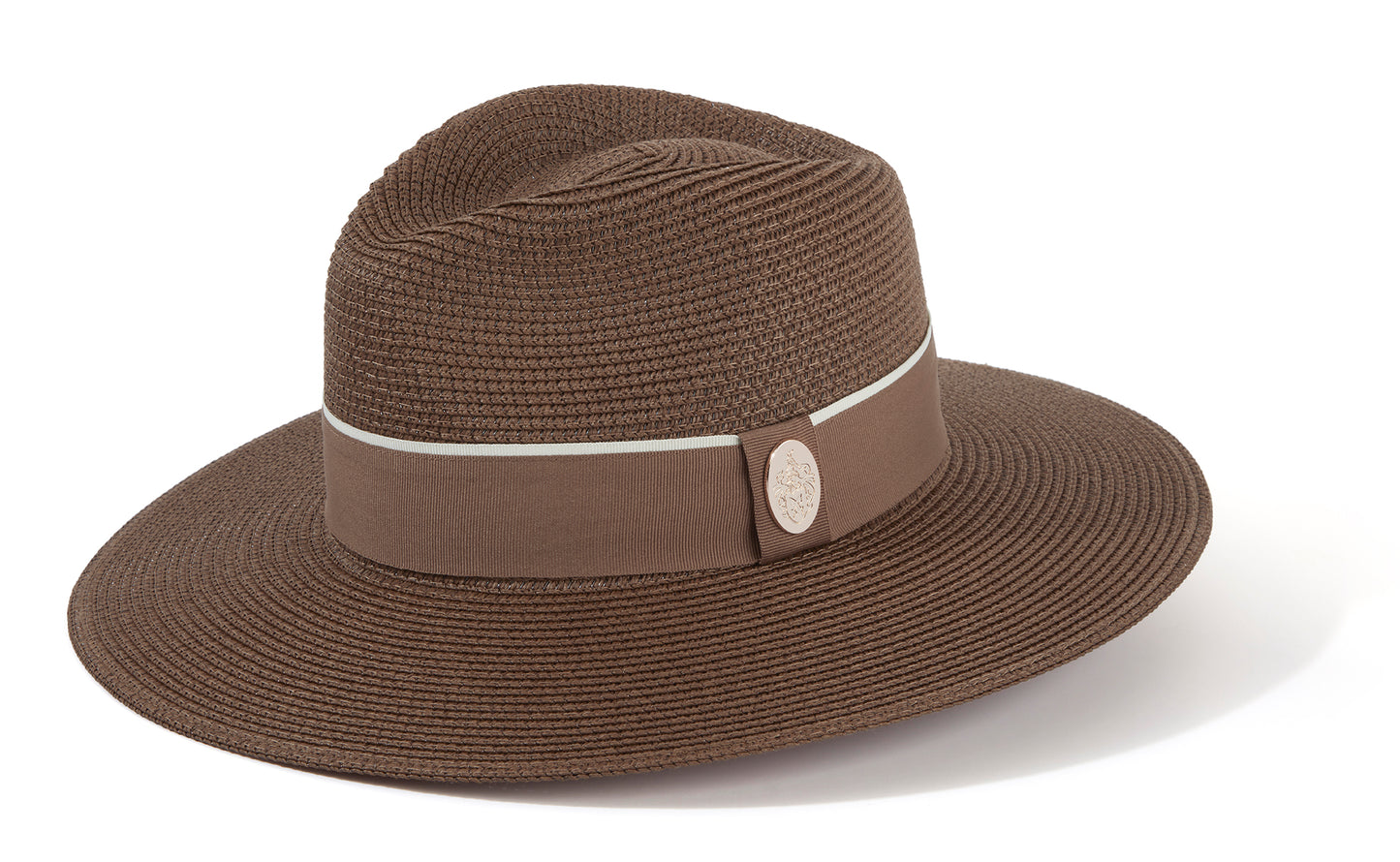 The Hemley Fedora in Brown with Chocolate Ribbon