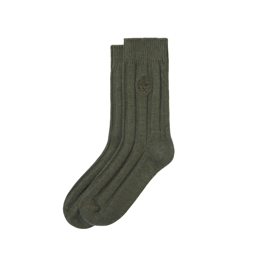 Ladies Merino Socks in Olive Green