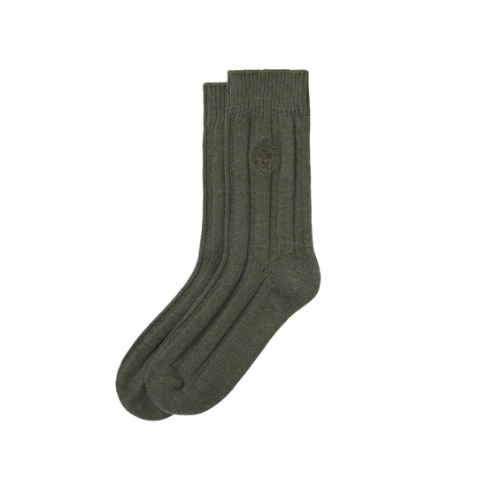 Ladies Merino Socks in Olive Green