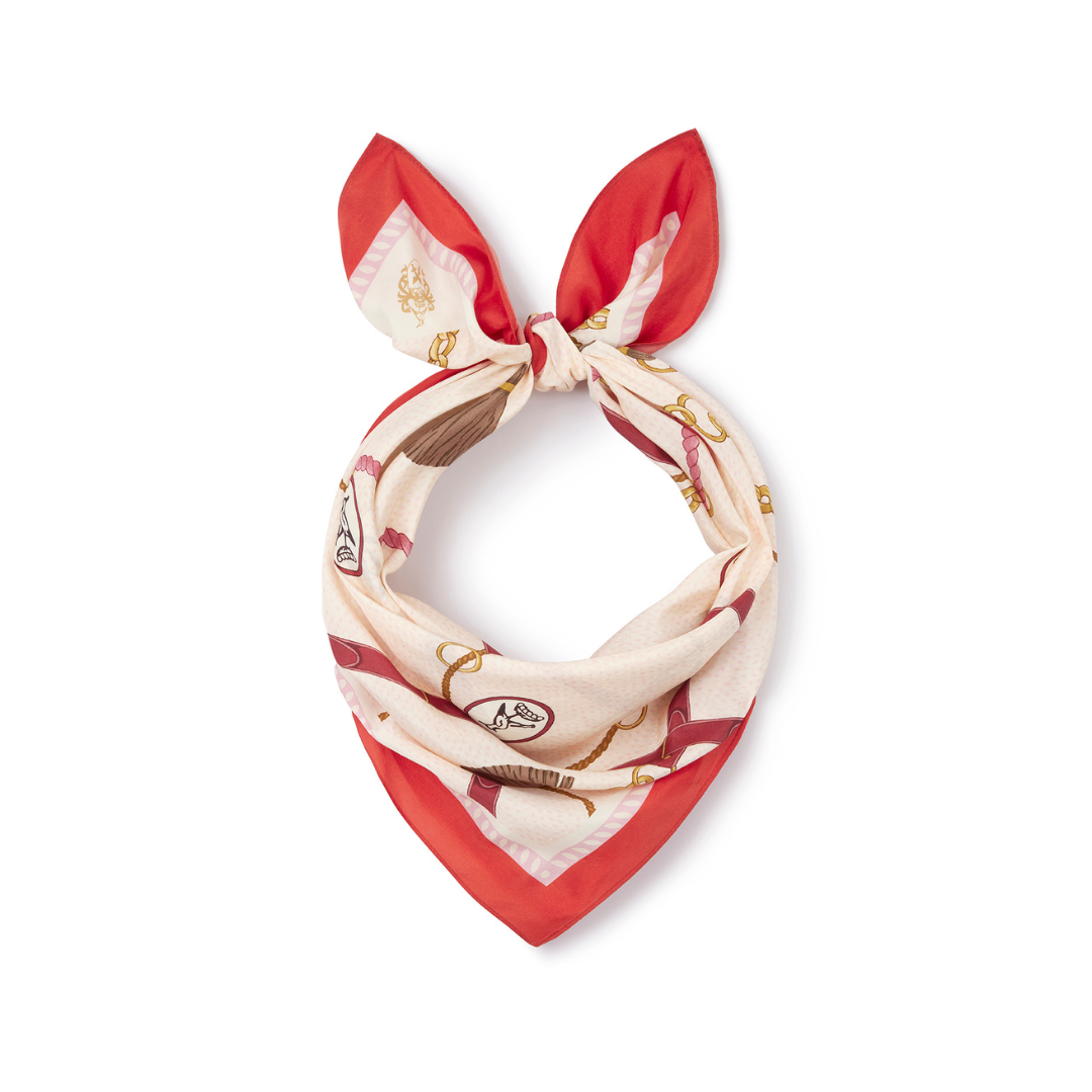 The Melford 'Mini' Silk Scarf in Pink
