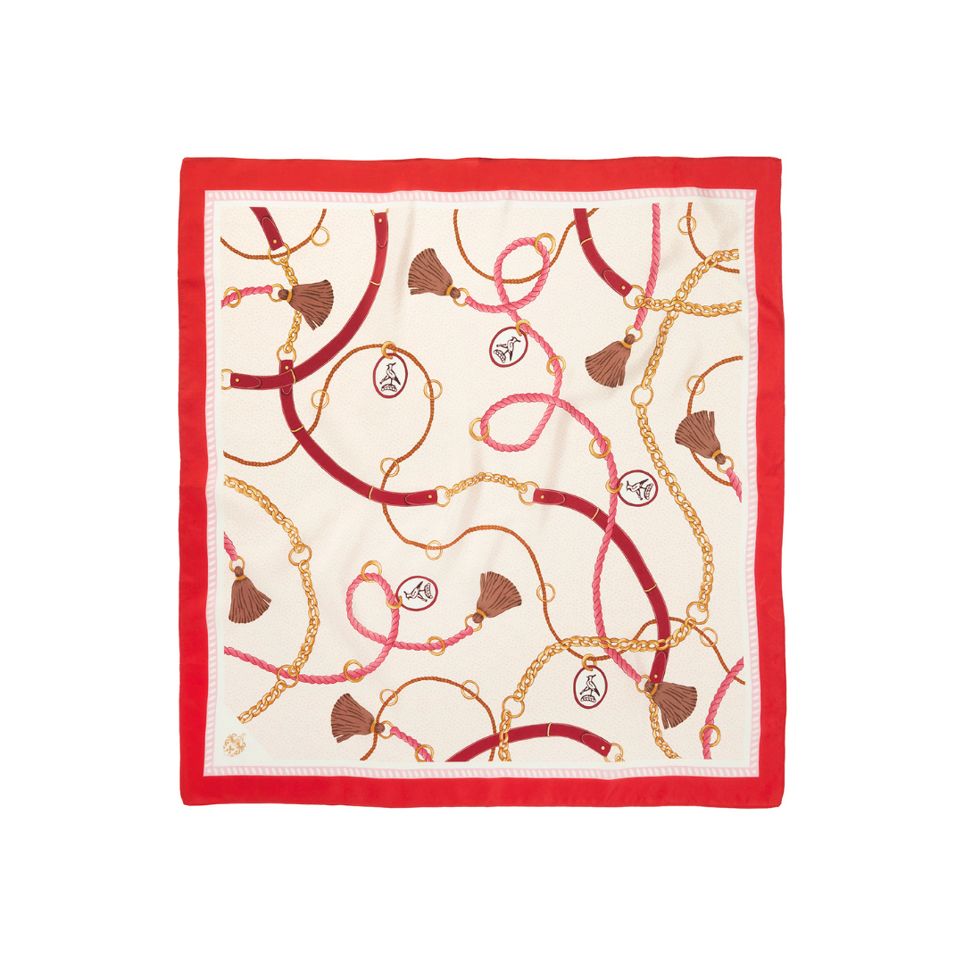 The Melford 'Mini' Silk Scarf in Pink