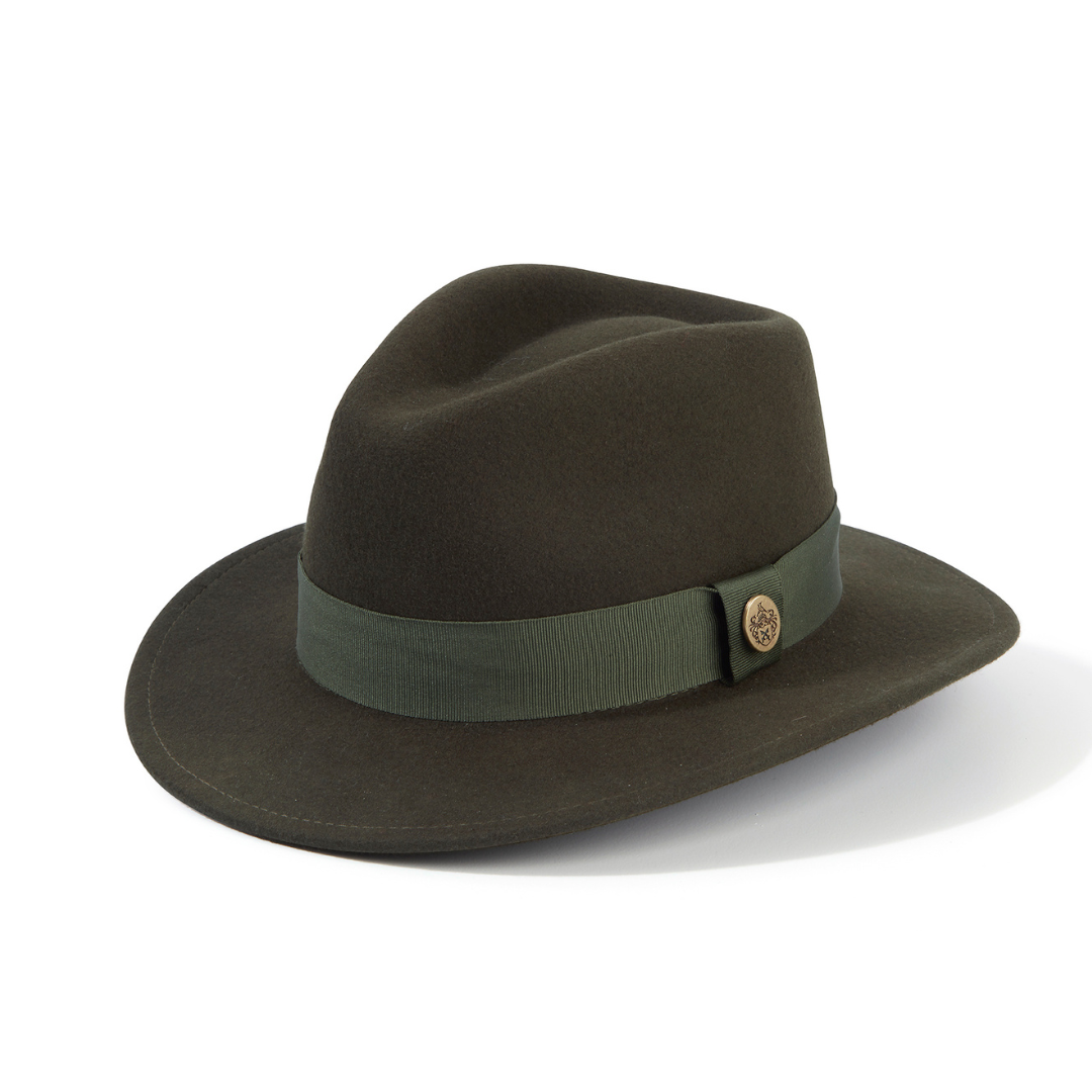 The Norfolk Fedora in Olive Green