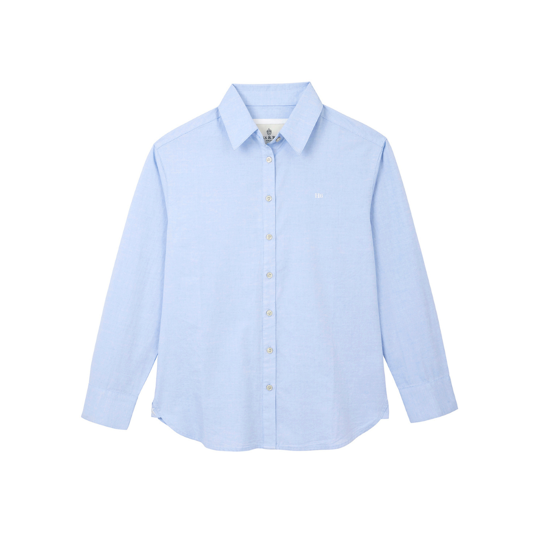 The Lara Cotton Shirt in Light Blue