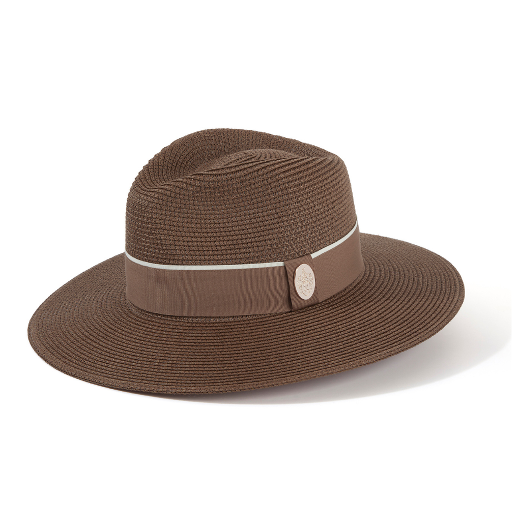 The Hemley Chocolate Women's Summer Straw Sun Hat - Hicks & Brown