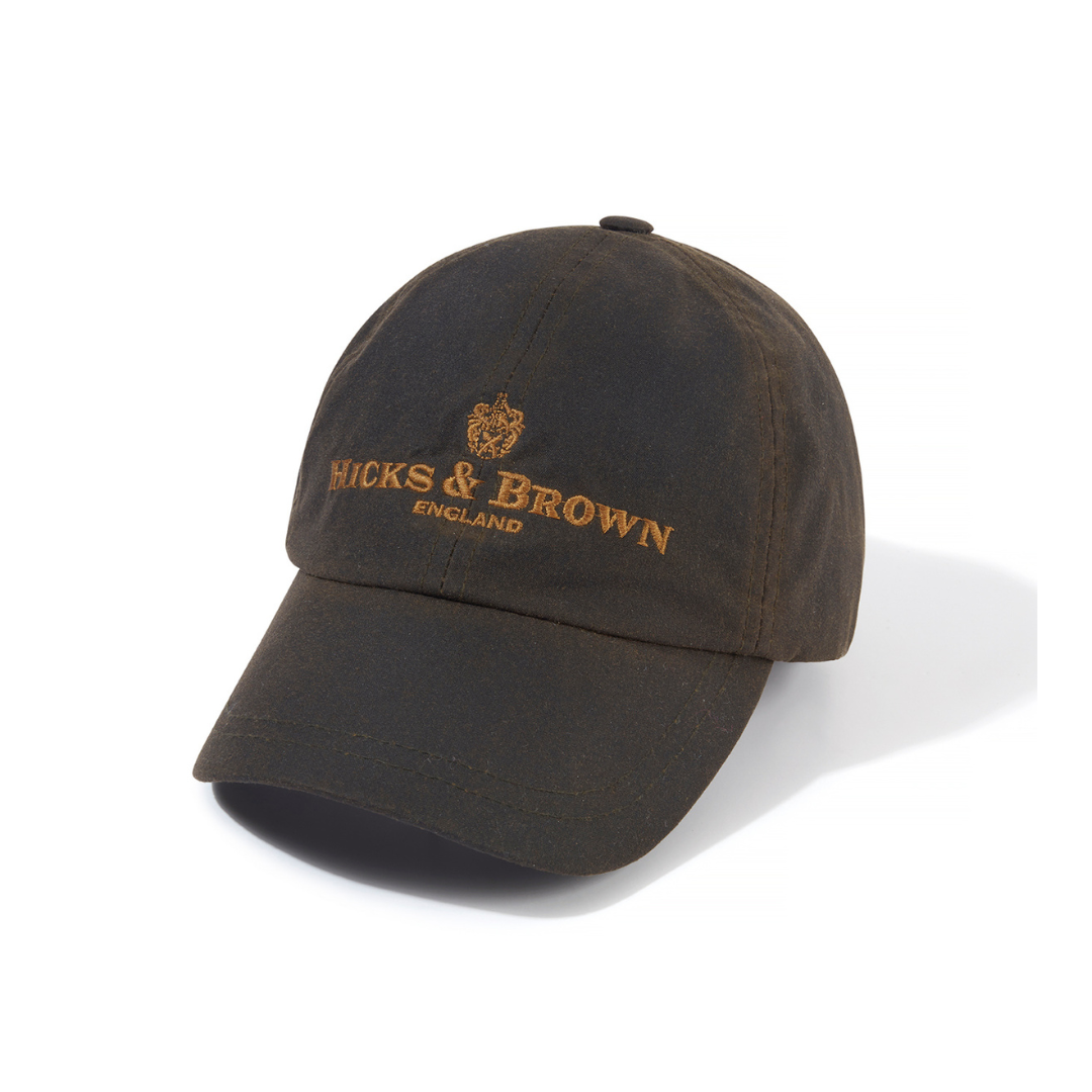 The Children's Wax Baseball Cap in Olive Green