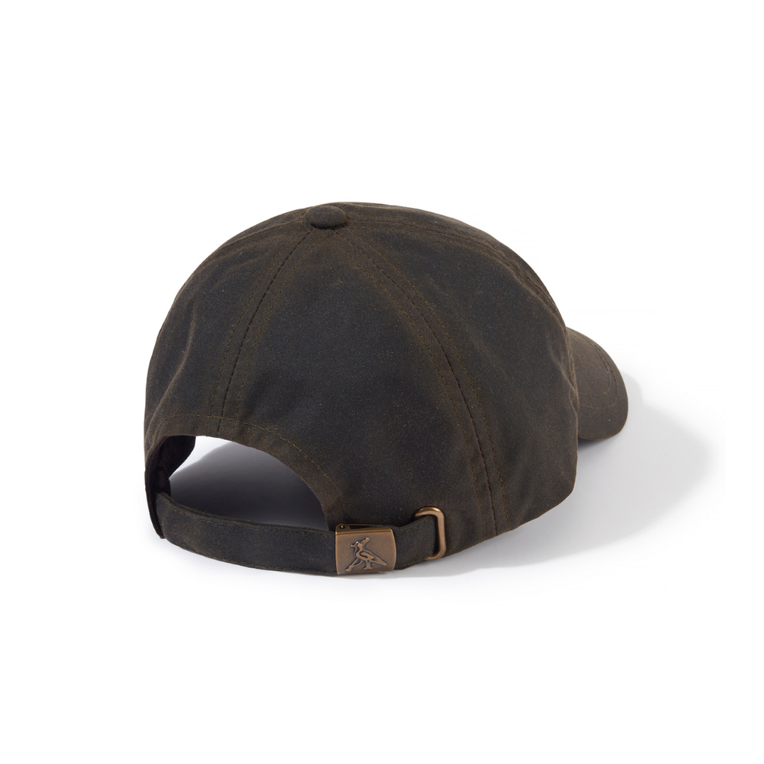 The Children's Wax Baseball Cap in Olive Green