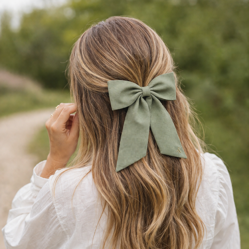 The Juliet Bow in Sage