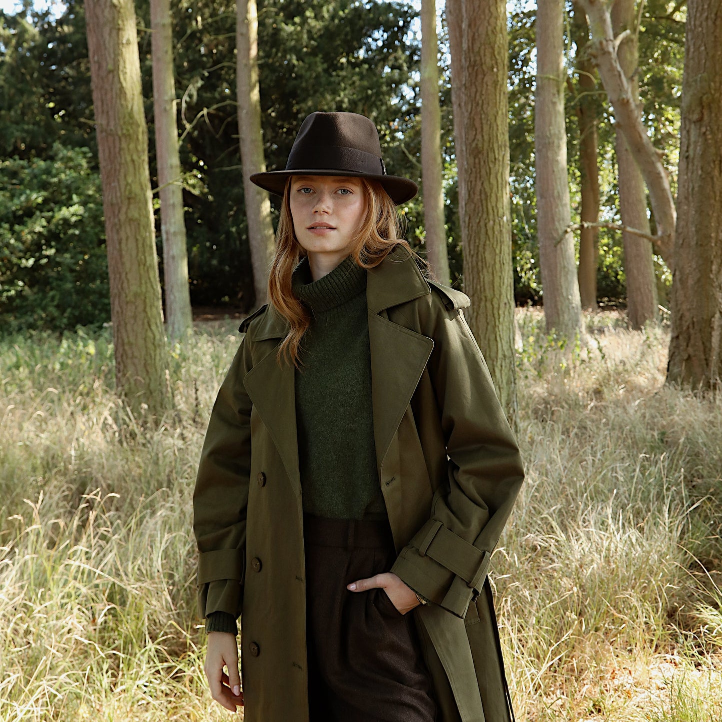 The Norfolk Fedora in Dark Brown