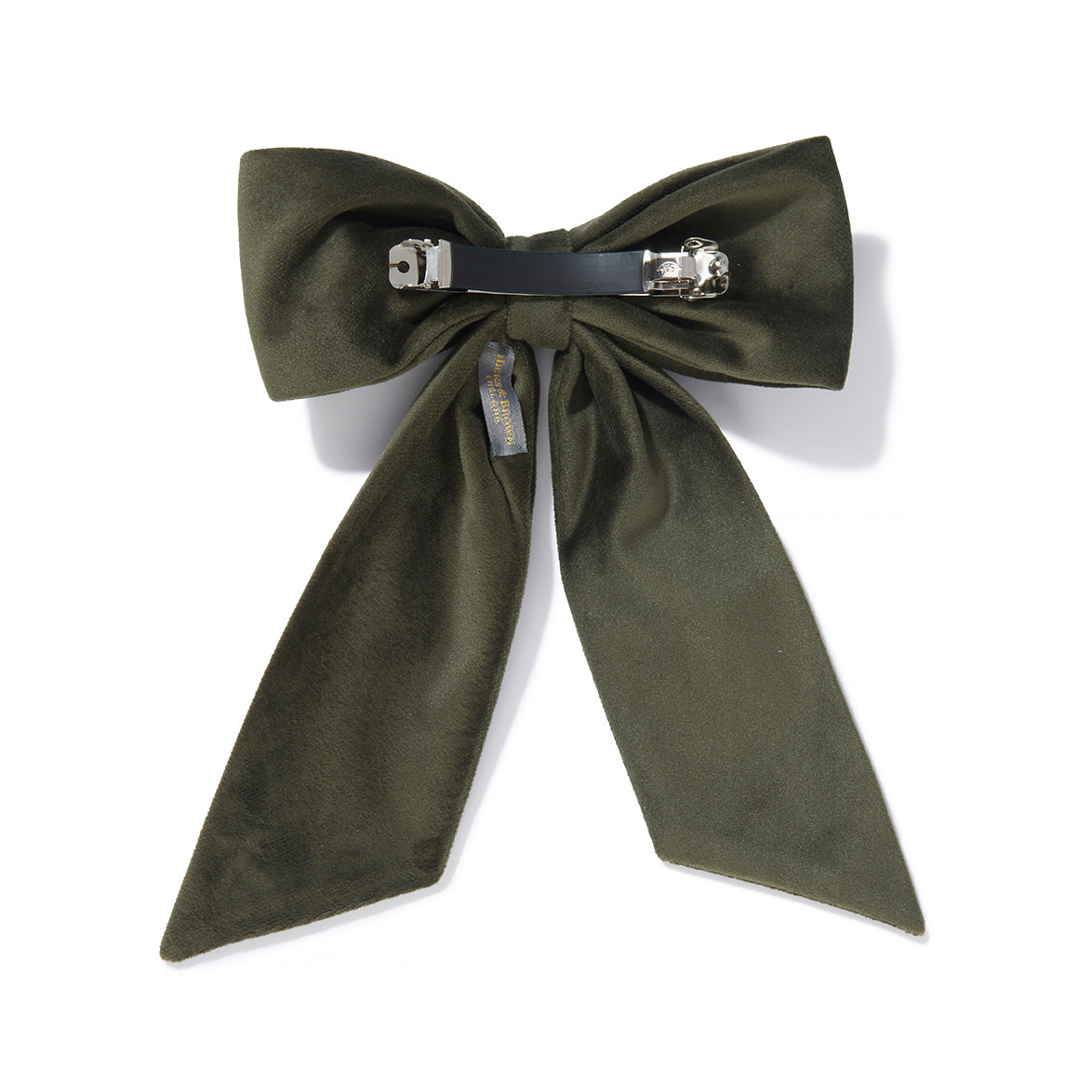 The Juliet Velvet Bow in Moss