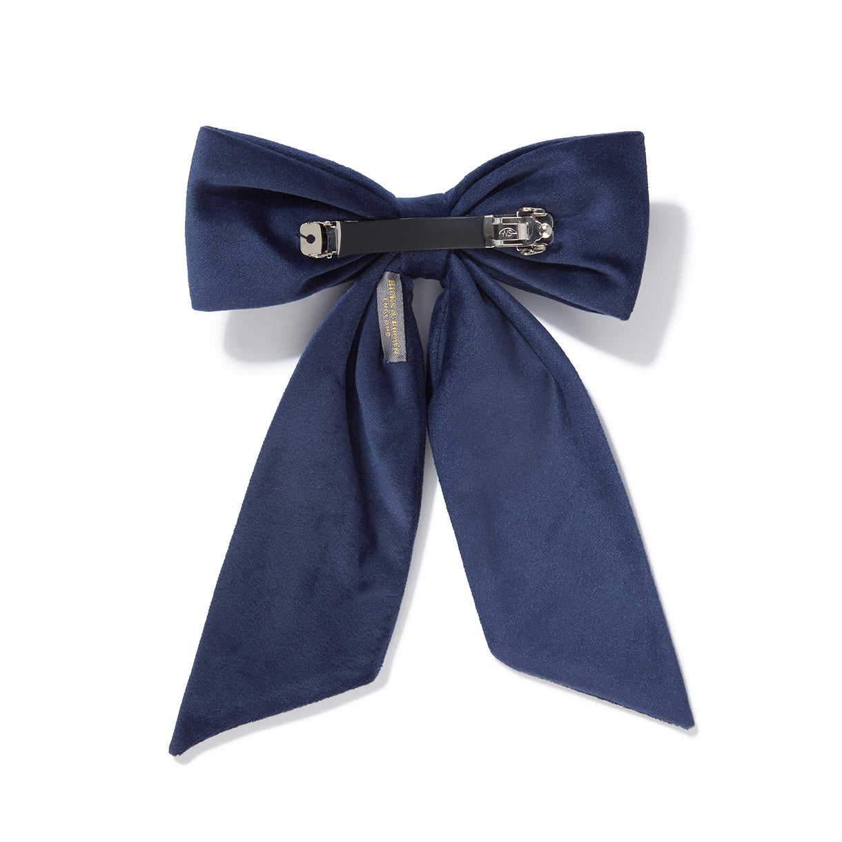 The Juliet Velvet Bow in Navy