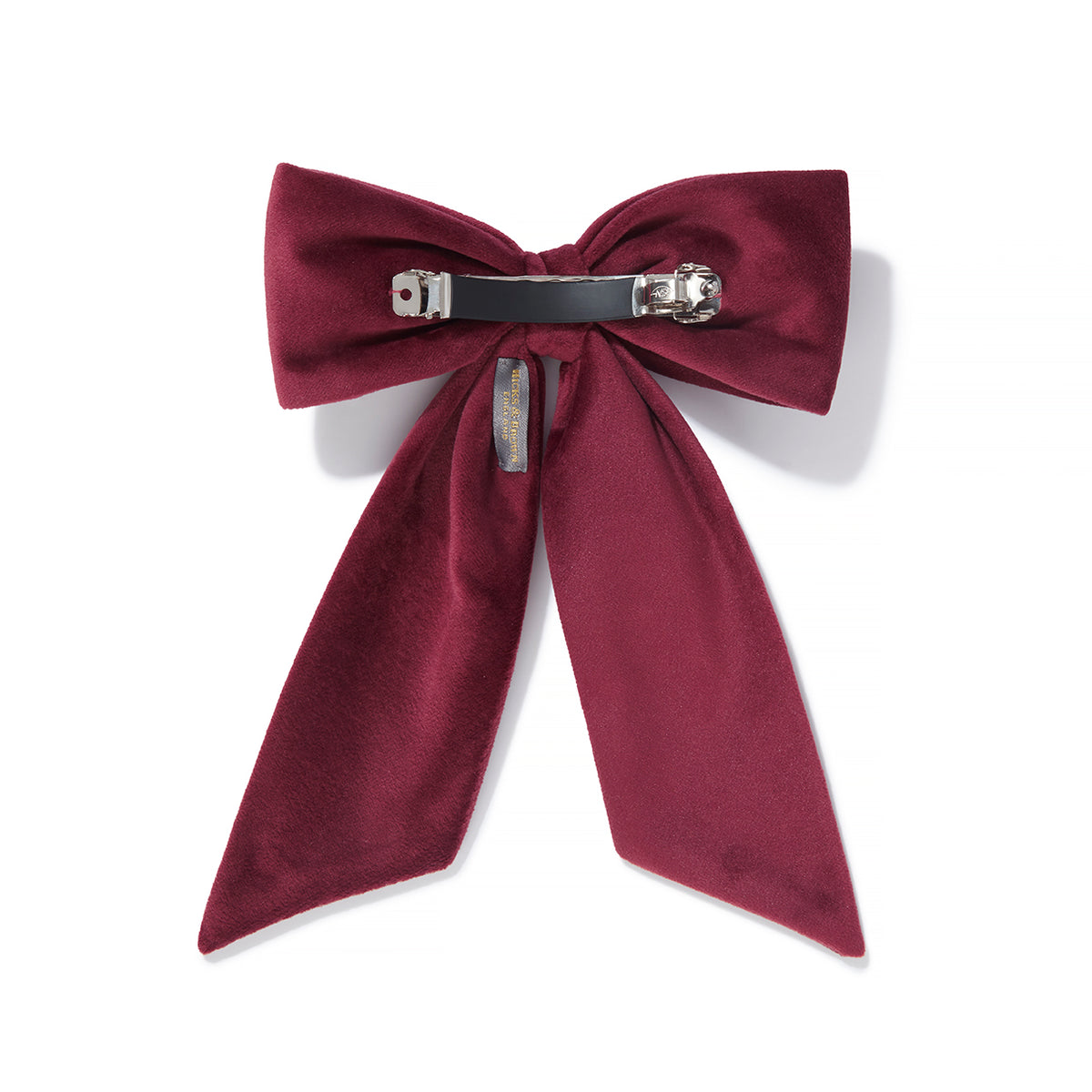 The Juliet Velvet Bow in Plum
