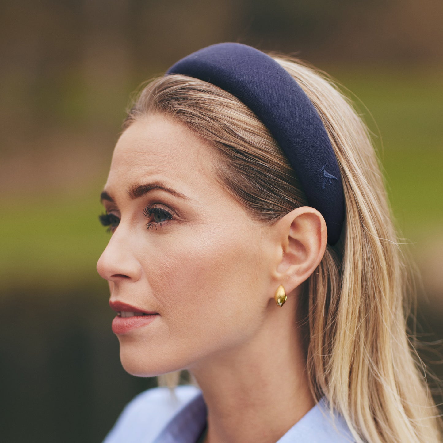 The Ophelia Headband in Navy