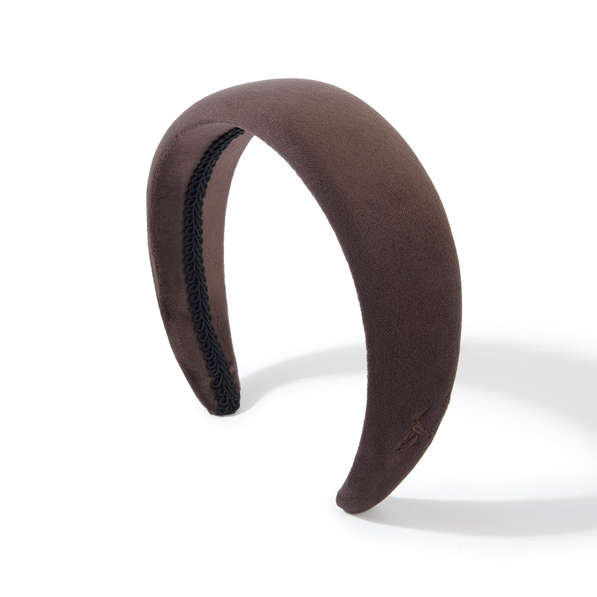 The Ophelia Velvet Headband in Mink