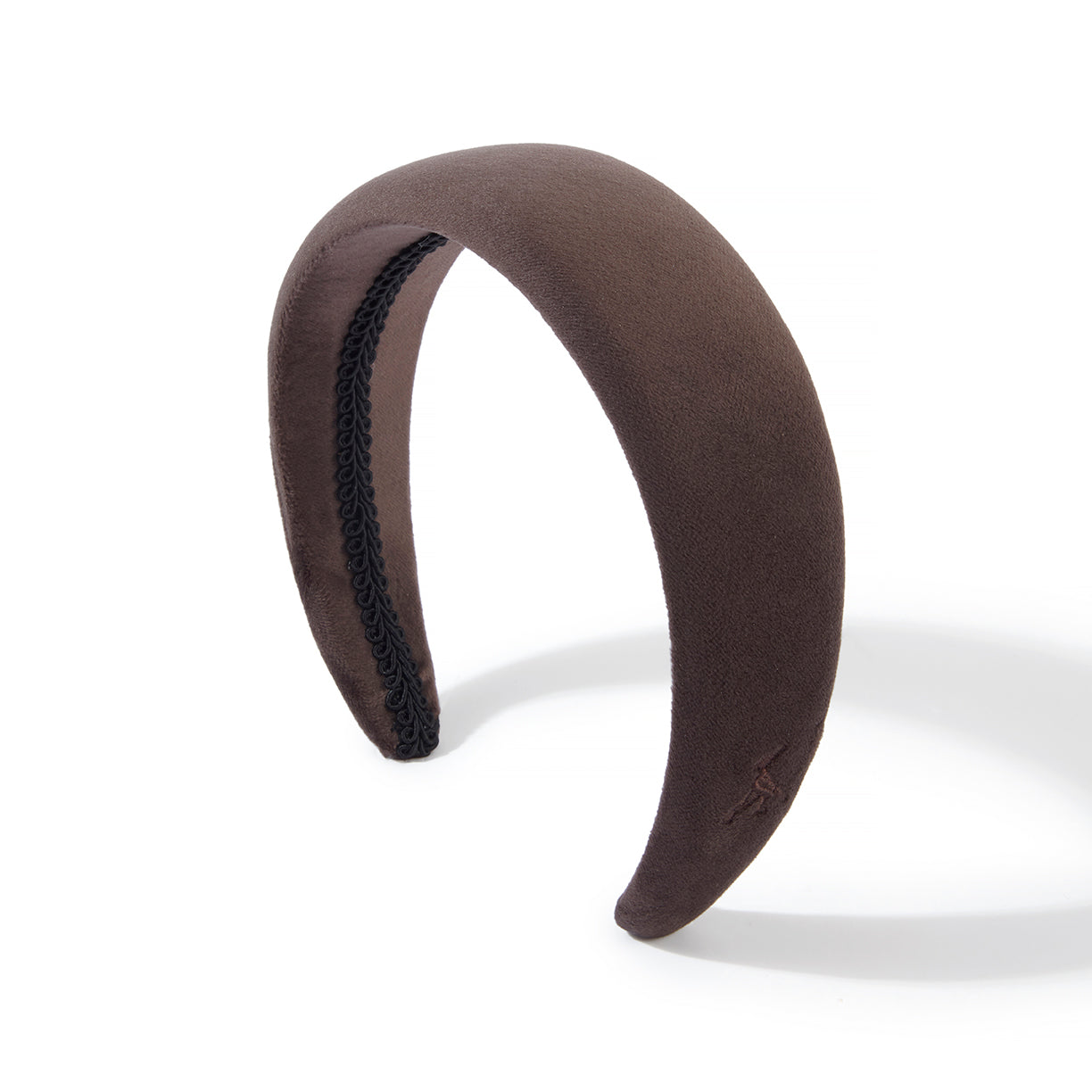 The Ophelia Velvet Headband in Mink
