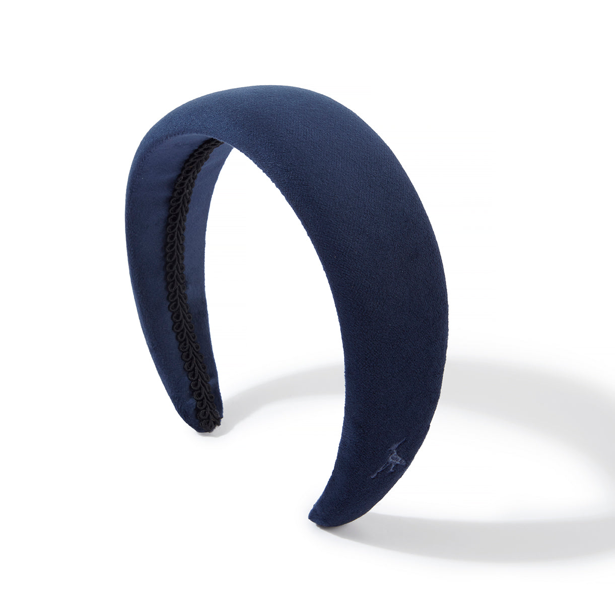 The Ophelia Velvet Headband in Navy