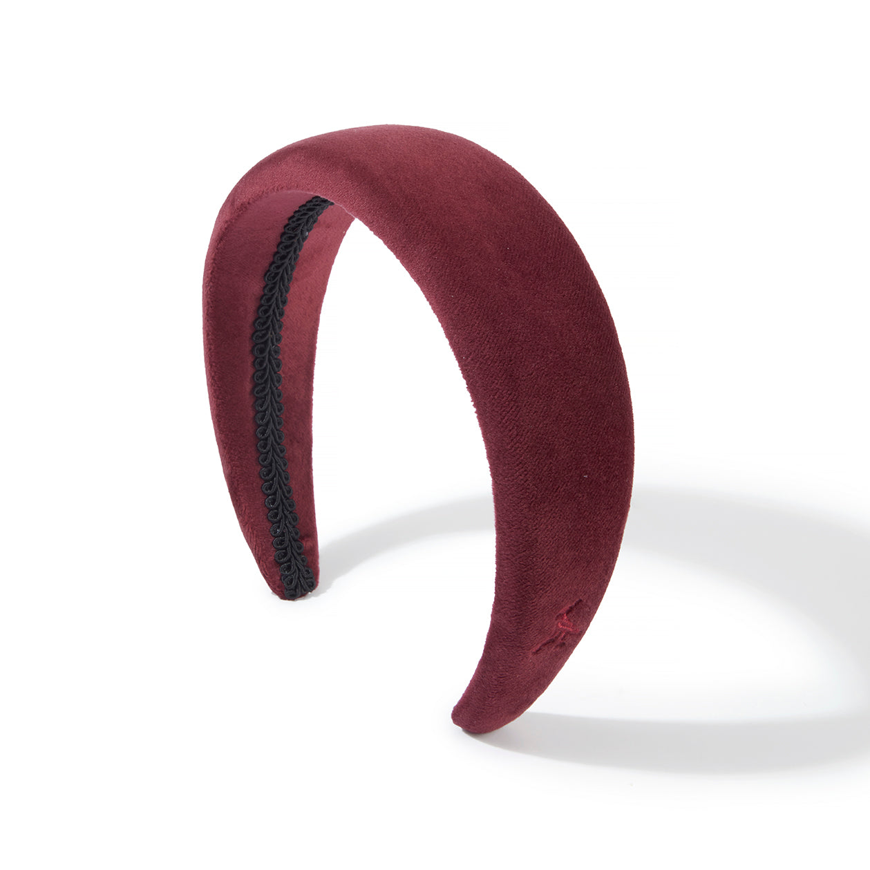The Ophelia Velvet Headband in Plum