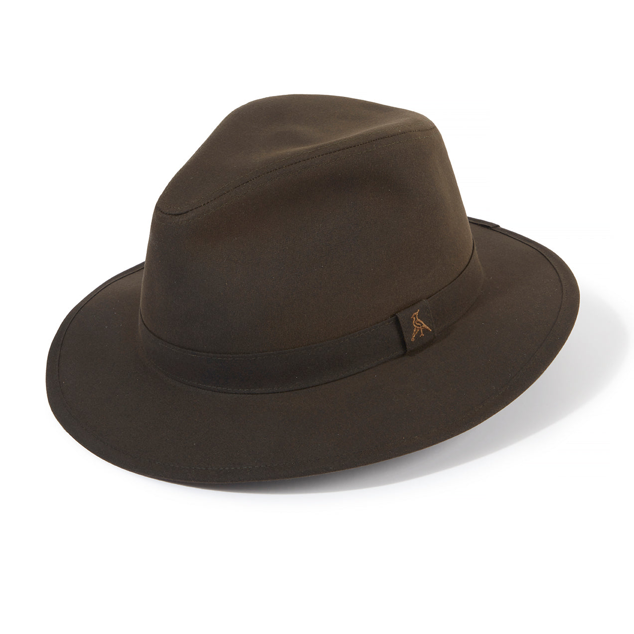 The Darsham Wax Fedora in Olive