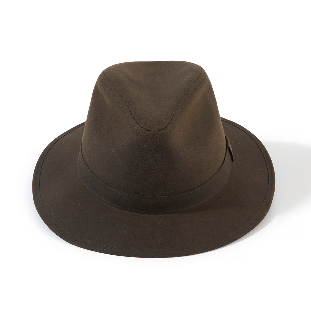 The Darsham Wax Fedora in Olive