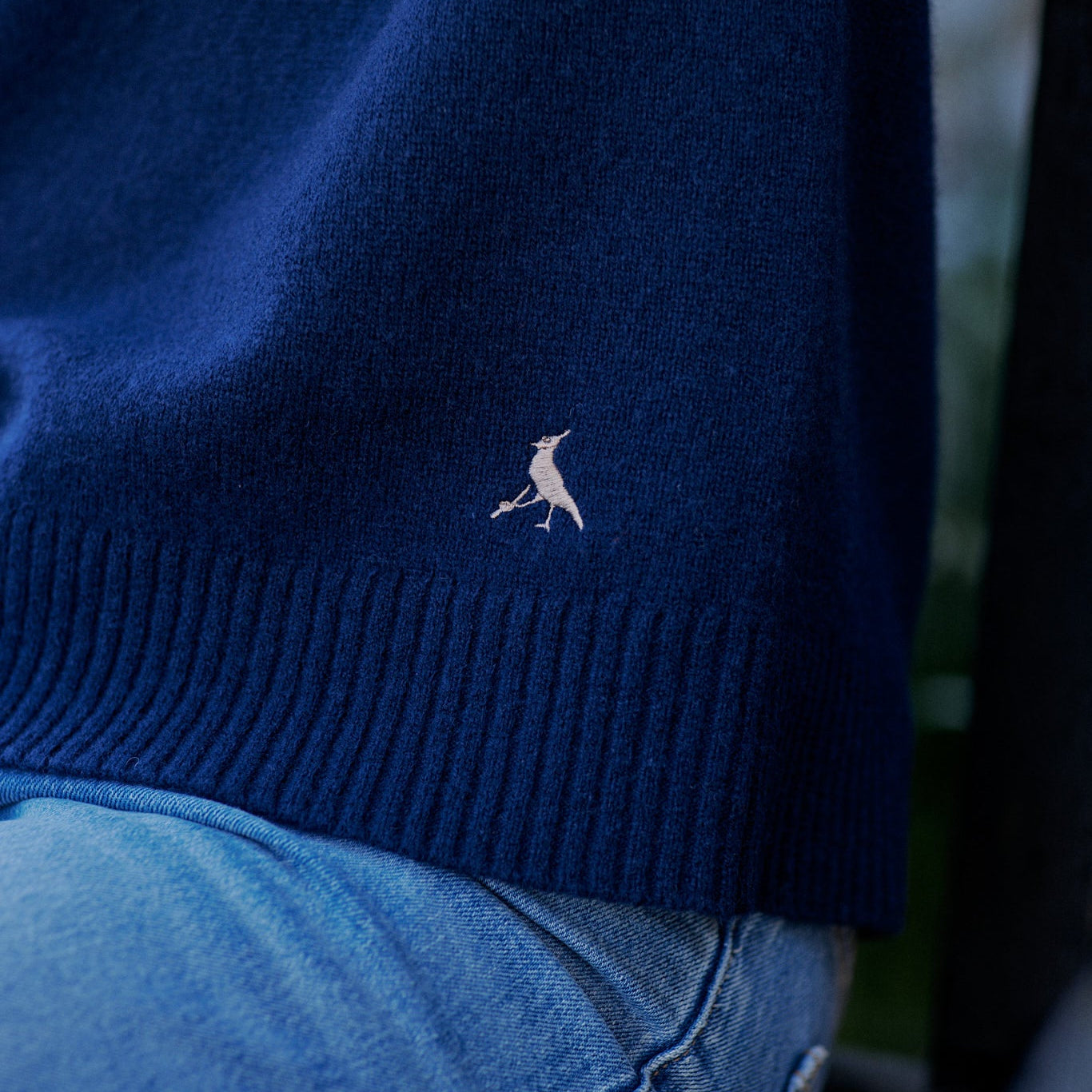 Hicks & Brown Clothing The Esme Crewneck Jumper in Navy