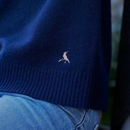 Hicks & Brown Clothing The Esme Crewneck Jumper in Navy