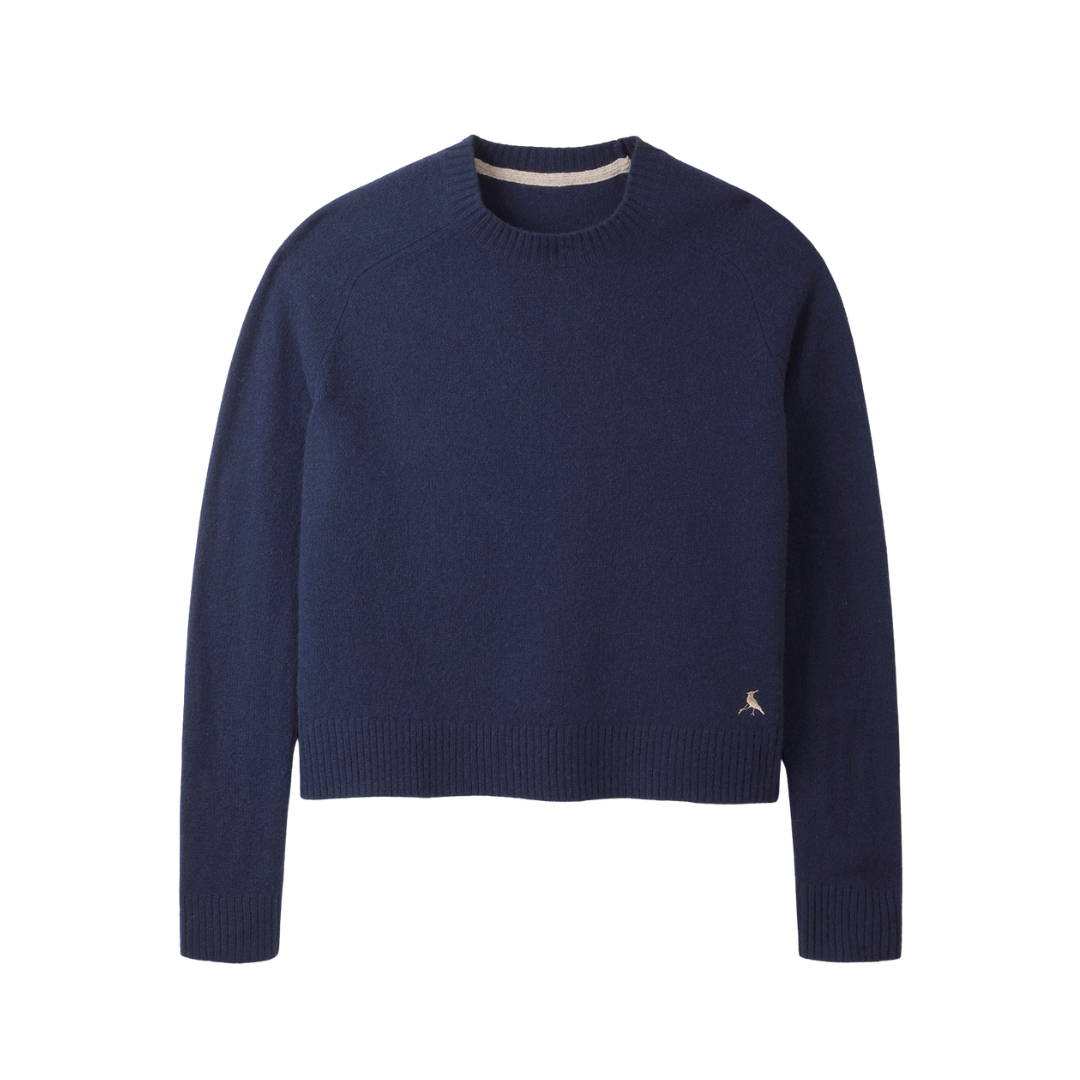Hicks & Brown Clothing The Esme Crewneck Jumper in Navy