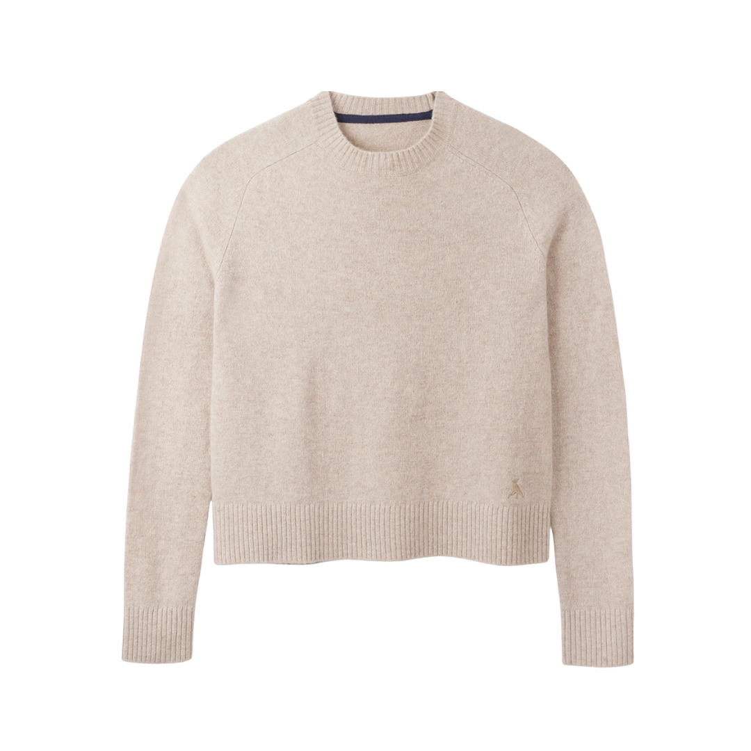 Hicks & Brown Clothing The Esme Crewneck Jumper in Sand