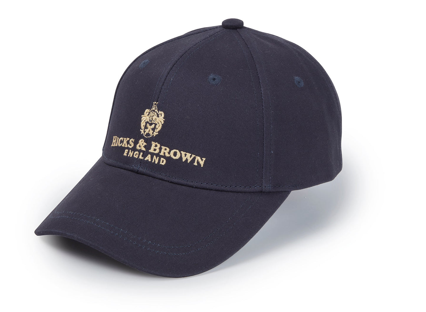 Load image into Gallery viewer, Hicks &amp;amp; Brown Cotton Baseball Cap in Navy
