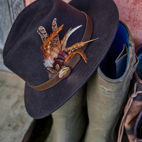 Hicks & Brown SECOND: The Suffolk Fedora in Dark Brown