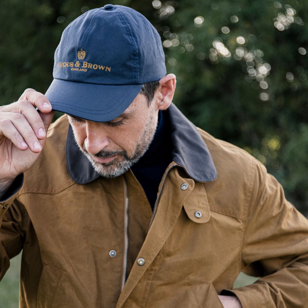 Hicks & Brown SECOND: The Wax Baseball Cap in Navy