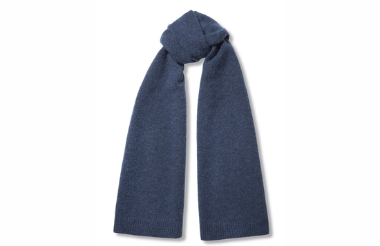 Hicks & Brown The Burwell Scarf in Airforce Blue
