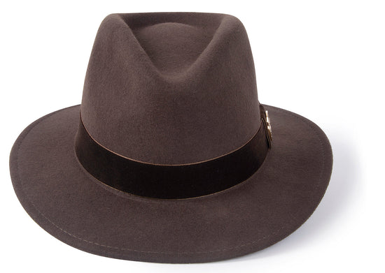 Hicks & Brown The Chelsworth Fedora in Brown