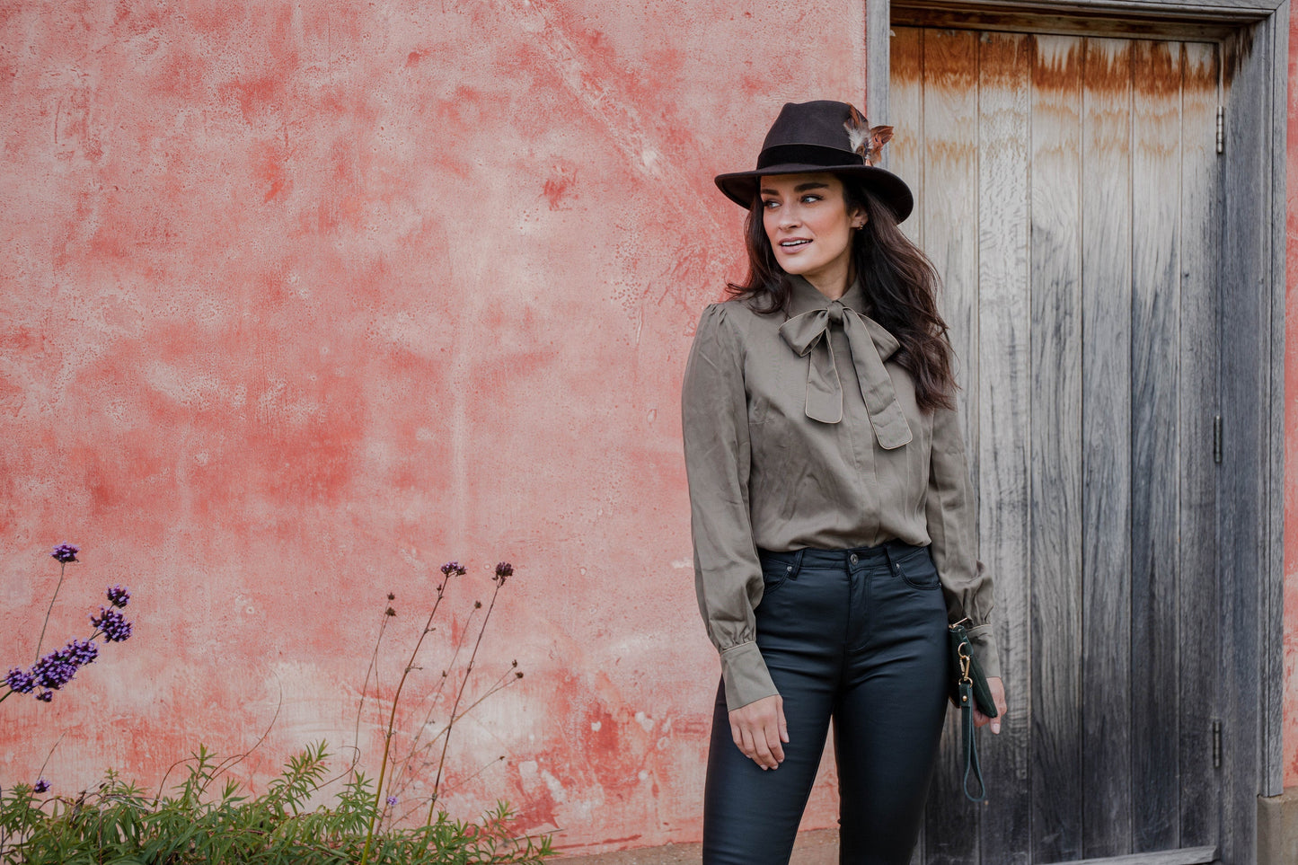 Hicks & Brown The Chelsworth Fedora in Brown (Coque & Pheasant Feather)