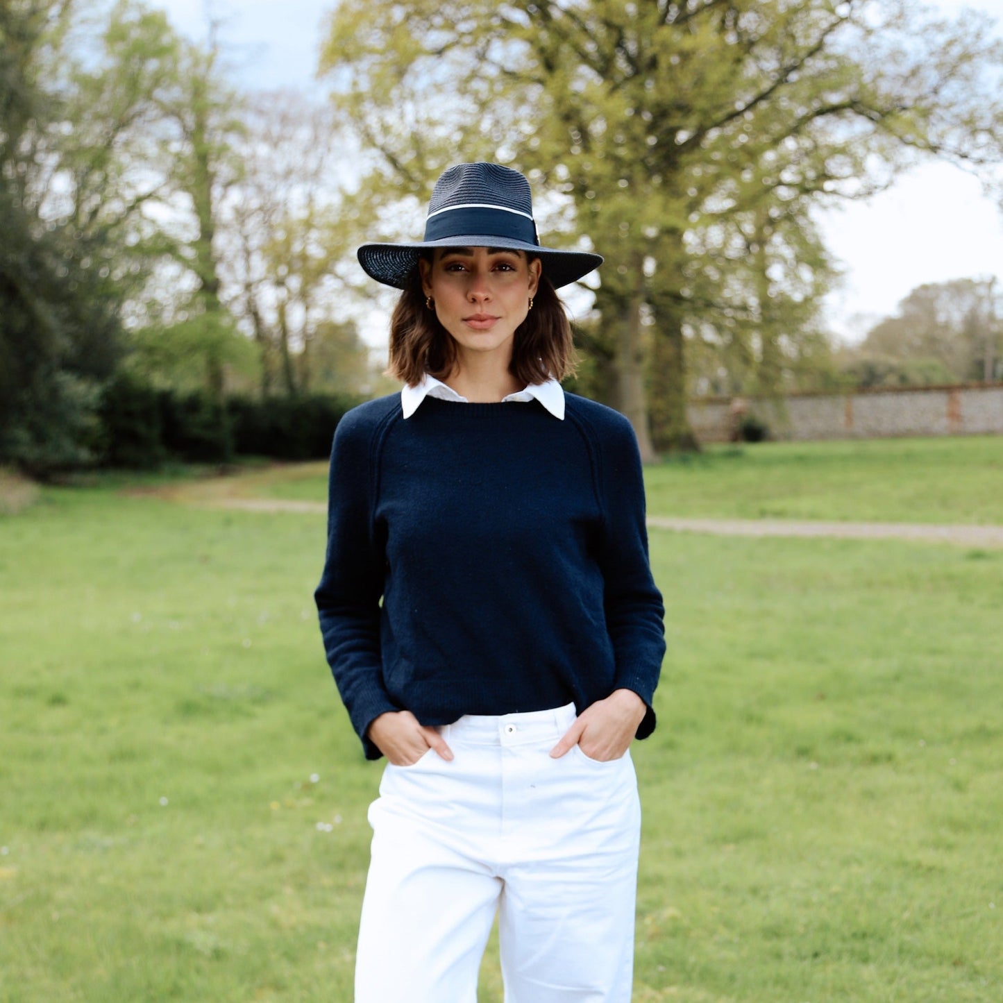 Hicks & Brown The Hemley Fedora in Navy