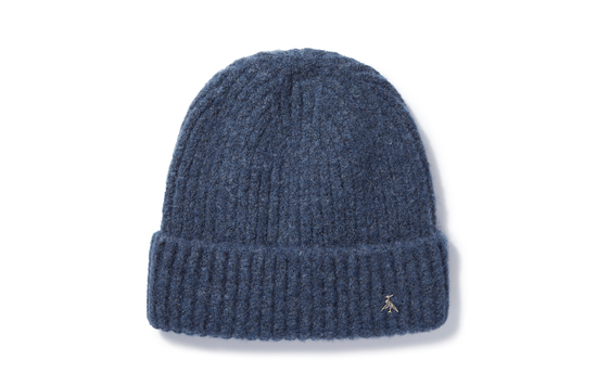Load image into Gallery viewer, Hicks &amp;amp; Brown The Norton Rib Beanie in Airforce Blue
