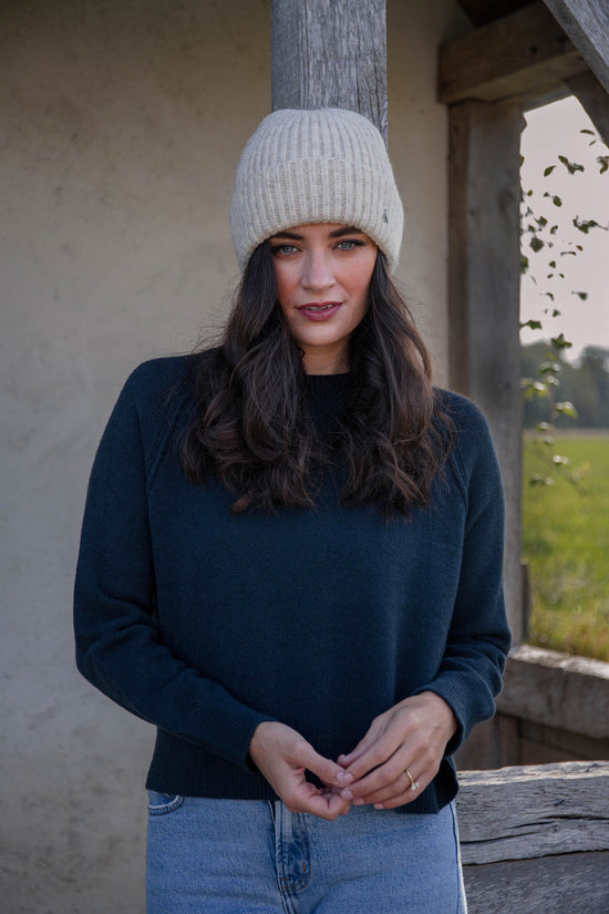 Hicks & Brown The Norton Rib Beanie in Oatmeal