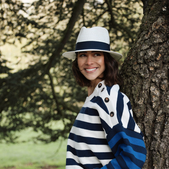 Hicks & Brown The Orford Fedora (Navy Ribbon)