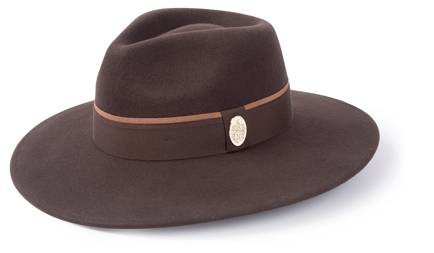 Hicks & Brown The Oxley Fedora in Brown