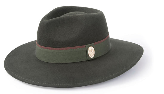 Hicks & Brown The Oxley Fedora in Olive Green