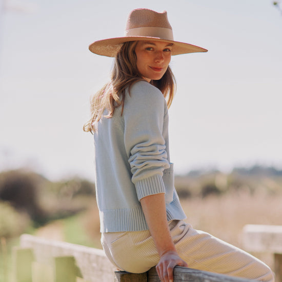Hicks & Brown The Pebmarsh Fedora in Champagne